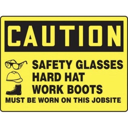 Accuform BIGSIGNS OSHA CAUTION Safety Sign MPPE775VA MPPE775VA
